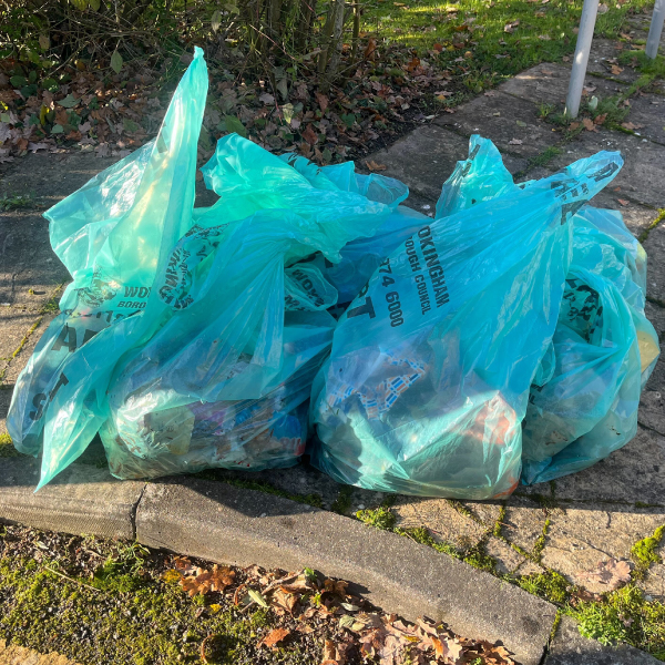 Litter picked off the streets of Wokingham