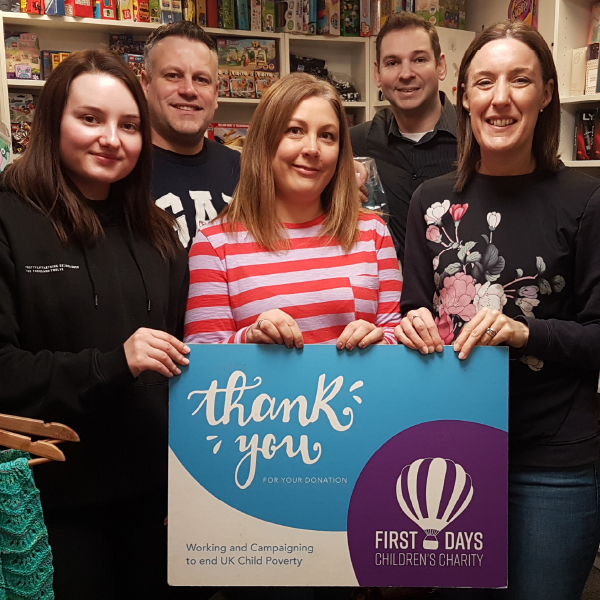 The Marketing team helping First Days Childrens Charity as part of their volunteer day